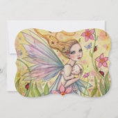 かわいいお母さんと赤ちゃんの妖精のベビーシャワー招待状 招待状 (正面)