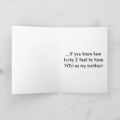 かわいいお母さんの日 カード (内部)