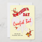 かわいいお母さんの日、ザリザリと煮える 招待状 (正面)