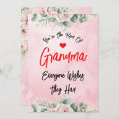 かわいいお母さん 母の日 愛するおばあちゃん オーダーメイド シーズンカード (正面/裏面)