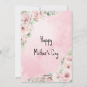 かわいいお母さん 母の日 愛するおばあちゃん オーダーメイド シーズンカード (裏面)