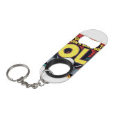 かわいいお気に入りのゴルフの道で良い散歩を台無し キーホルダー栓抜き (正面アングル)