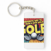 かわいいお気に入りのゴルフの道で良い散歩を台無し