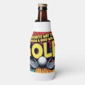 かわいいお気に入りのゴルフの道で良い散歩を台無し ボトルクーラー (ボトル正面)