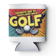 かわいいお気に入りのゴルフの道で良い散歩を台無し