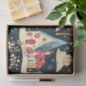 かわいいお洒落おもしろい&フェスティバルクリスマスビレッジ 薄葉紙 (ギフト)