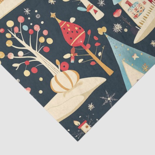 かわいいお洒落おもしろい&フェスティバルクリスマスビレッジ 薄葉紙 (詳細)