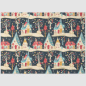 かわいいお洒落おもしろい&フェスティバルクリスマスビレッジ 薄葉紙 (正面)