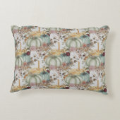 かわいいお洒落かぼちゃと花モノグラム アクセントクッション (裏面)