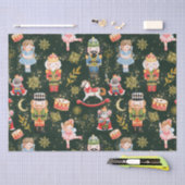 かわいいお洒落くるみクラッカーバレエ人形Fxグリッター 薄葉紙 (クラフト)