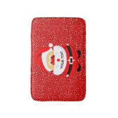 かわいいお洒落とサンタクロース、クリスマス バスマット (正面縦)