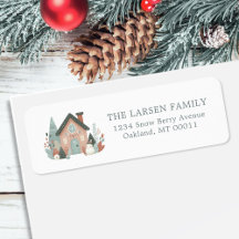 かわいいお洒落ウィンタークリスマスハウスコテージ