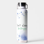 かわいいお洒落カエル | Toad おもしろい Pun ウォーターボトル (背面)