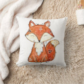 かわいいお洒落キツネ クッション (ブランケット)