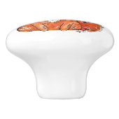 かわいいお洒落キツネ セラミックノブ (側面)