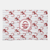 かわいいお洒落キャンディーケーン キッチンタオル (横)