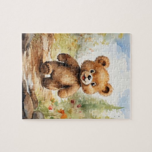 かわいいお洒落クマと冒険が待ち受ける ジグソーパズル (横)