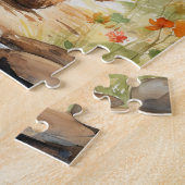 かわいいお洒落クマと冒険が待ち受ける ジグソーパズル (側面)