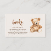 かわいいお洒落クマ エンクロージャーカード (正面)