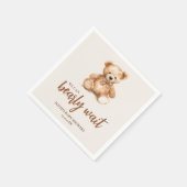 かわいいお洒落クマ スタンダードカクテルナプキン (角)