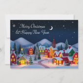 かわいいお洒落クリスマスの村 シーズンカード (正面)