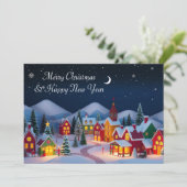 かわいいお洒落クリスマスの村 シーズンカード (スタンド正面)