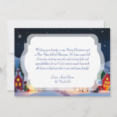 かわいいお洒落クリスマスの村 シーズンカード (裏面)