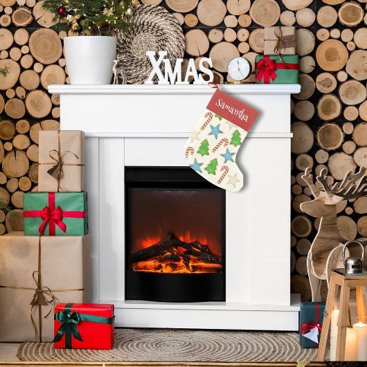 かわいいお洒落クリスマスクッキー切り出しパターン スモールクリスマスストッキング