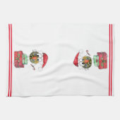 かわいいお洒落クリスマスバードキッチンタオル キッチンタオル (横)