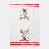 かわいいお洒落クリスマスムース キッチンタオル (縦)