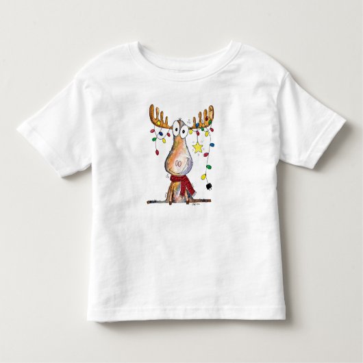 かわいいお洒落クリスマスムース トドラーTシャツ (正面)