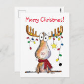 かわいいお洒落クリスマスムース ポストカード (正面/裏面)