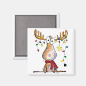 かわいいお洒落クリスマスムース マグネット (正面/裏面)