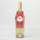 かわいいお洒落サンタクロース ボトルネックタグ (ボトル)