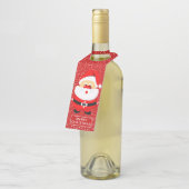 かわいいお洒落サンタクロース ボトルネックタグ (アングル)