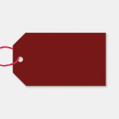 かわいいお洒落サンタ&ホリーベリークリスマスジョイ ギフトタグ (裏面横)