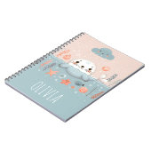 かわいいお洒落シールパップアットシー ノートブック (左側)