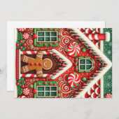 かわいいお洒落ジンジャーブレッドマン&ハウス シーズンカード (正面/裏面)