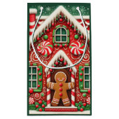 かわいいお洒落ジンジャーブレッドマン&ハウス スモールペーパーバッグ (裏面)