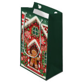 かわいいお洒落ジンジャーブレッドマン&ハウス スモールペーパーバッグ (正面アングル)