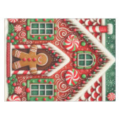 かわいいお洒落ジンジャーブレッドマン&ハウス テーブルクロス (正面(横))