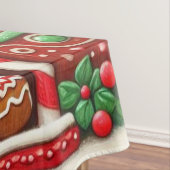 かわいいお洒落ジンジャーブレッドマン&ハウス テーブルクロス (インサイチュ)