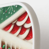 かわいいお洒落ジンジャーブレッドマン&ハウス ピックルボールラケット (左詳細)