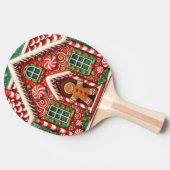 かわいいお洒落ジンジャーブレッドマン&ハウス 卓球ラケット (横)