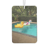 かわいいお洒落スイミングプールおもちゃエアーフレッシュナー カーエアーフレッシュナー (裏面)