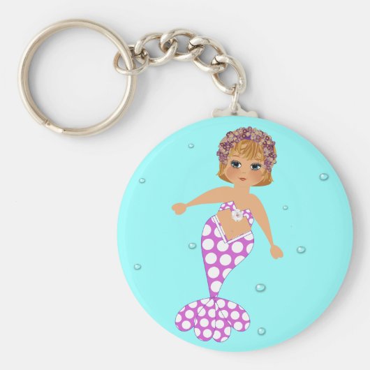 かわいいお洒落スイミングマーメイド キーホルダー (正面)