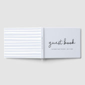 かわいいお洒落タイポグラフィベビーシャワー ゲストブック (全面)