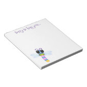 かわいいお洒落トンボ漫画イラストレーション ノートパッド (アングル)