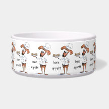 かわいいお洒落ドッグシェフ