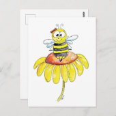 かわいいお洒落ハチの花|過去記事 ポストカード (正面/裏面)